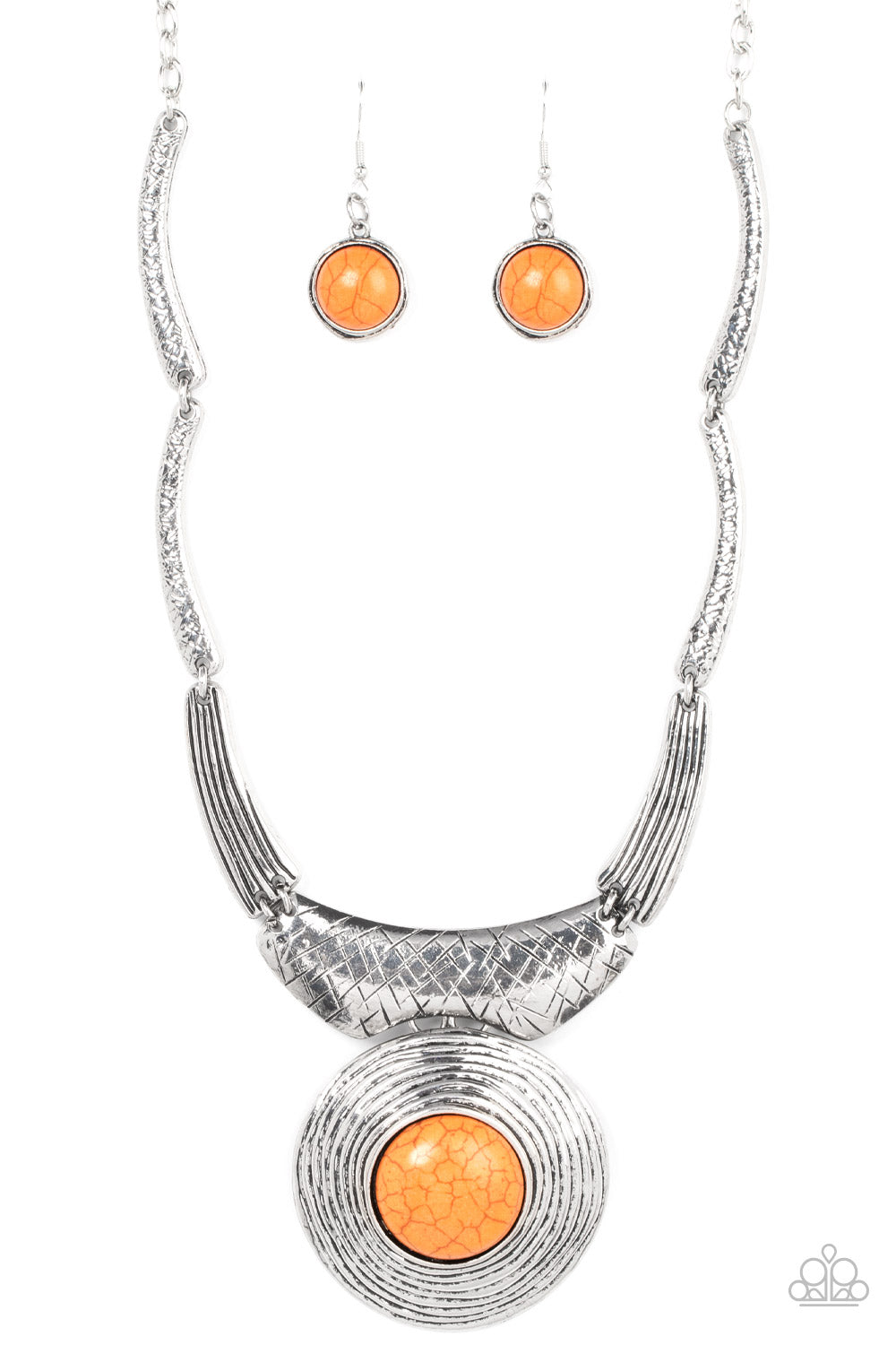 EMPRESS-ive Resume - Orange Santa Fe Style Necklace Paparazzi N1503