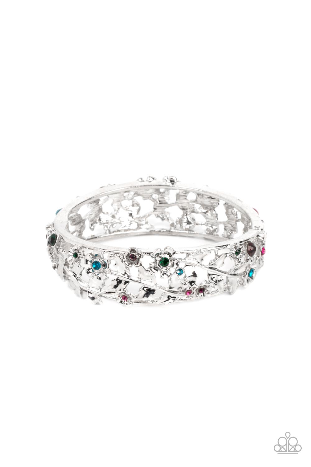 Ripe for the Picking - Multi Rhinestone Hinge Bracelet Paparazzi B0454