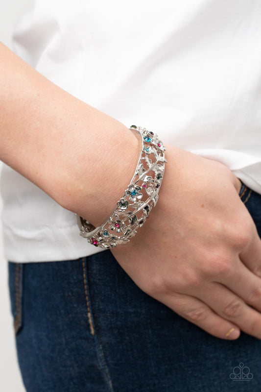 Ripe for the Picking - Multi Rhinestone Hinge Bracelet Paparazzi B0454