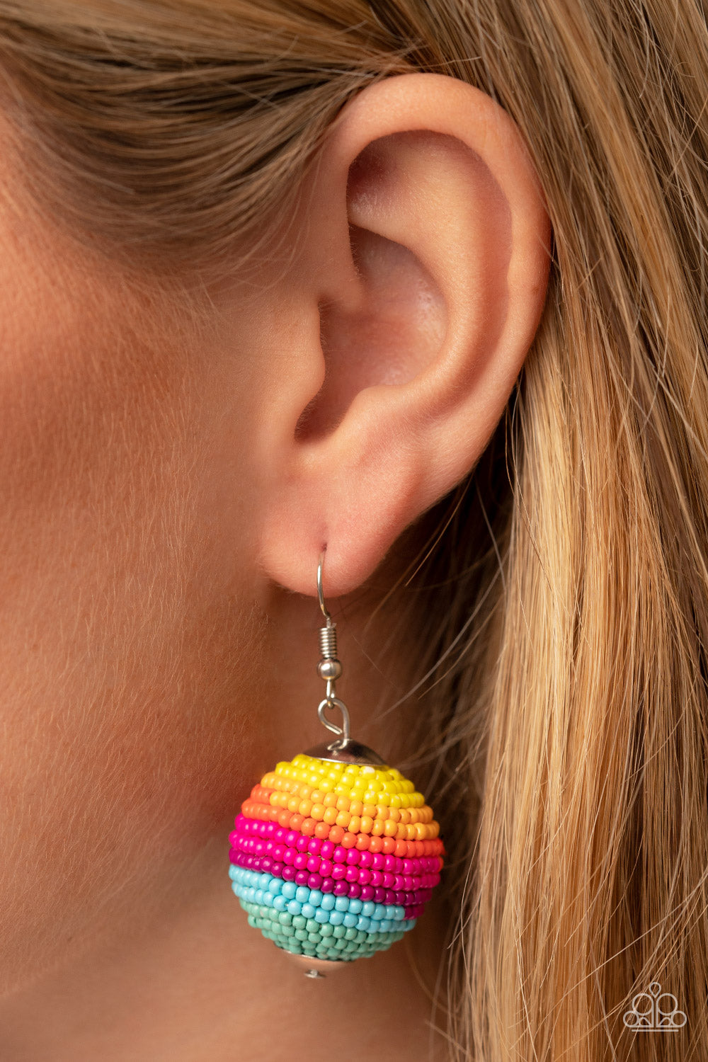 Zest Fest - Multi Seed Bead Earring Paparazzi E0730