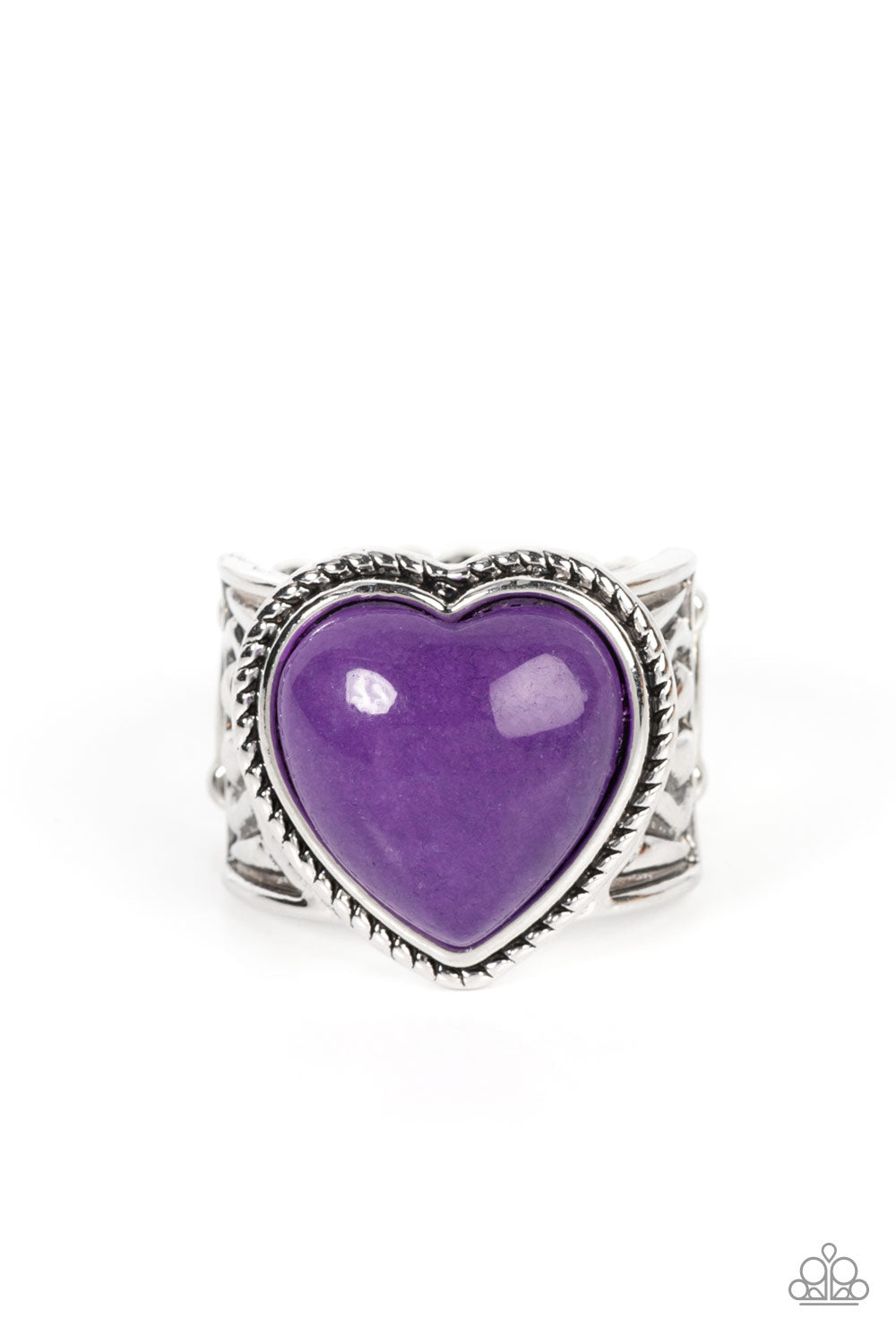 Stone Age Admirer - Purple Amethyst Stone Ring R0322