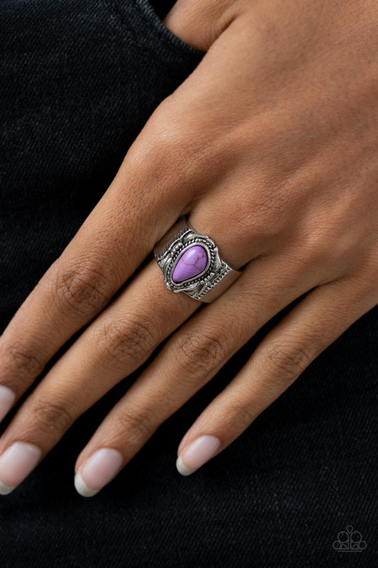 Moab Motif - Purple Santa Fe Style Stone Ring Paparazzi R0288