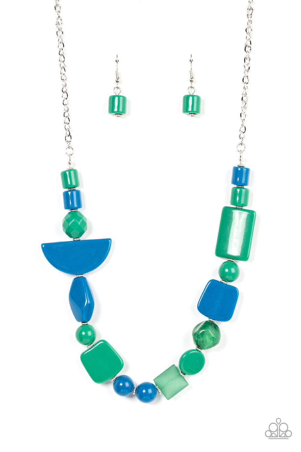 Tranquil Trendsetter - Green Necklace Paparazzi N0696