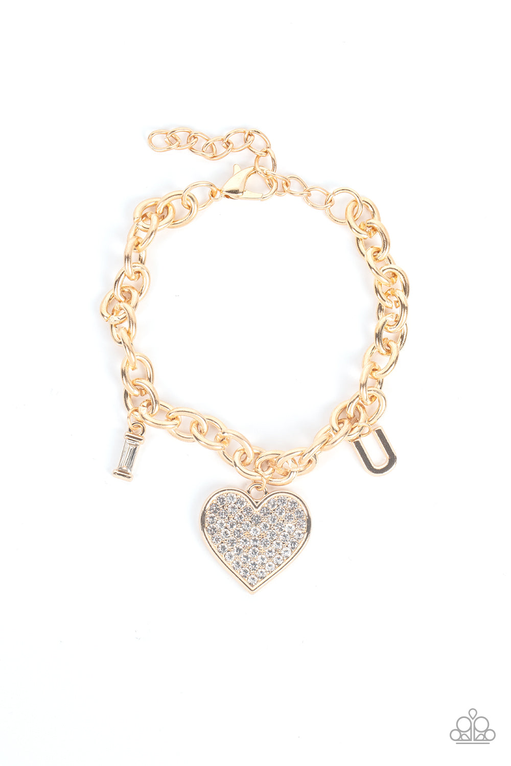 Declaration of Love - Gold Bracelet Paparazzi B0354