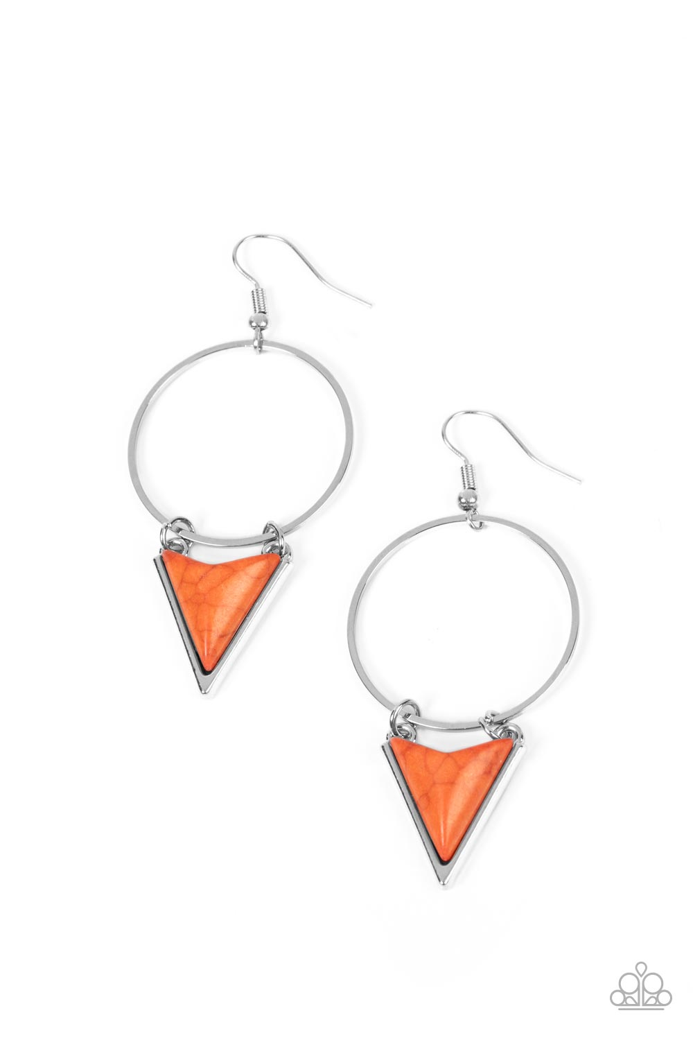 Sahara Shark - Burnt Orange Stone Santa Fe Style Earring Paparazzi E1121