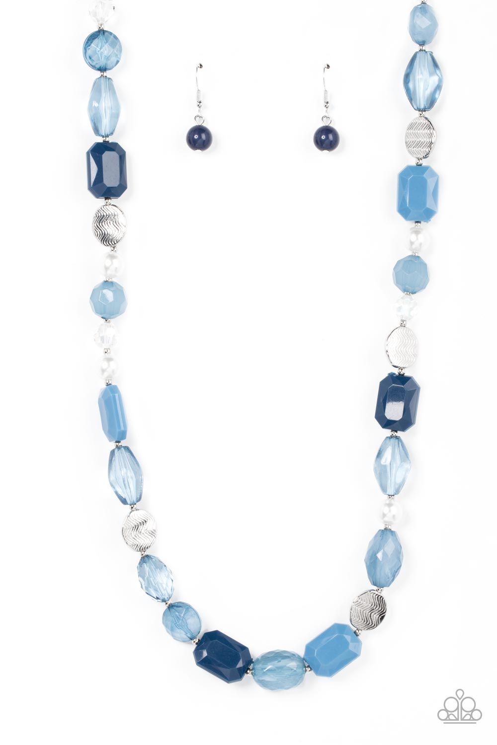 Nautical Sunset - Multi Blue, Spring Lake, Rhodonite Bead Necklace Paparazzi N3042