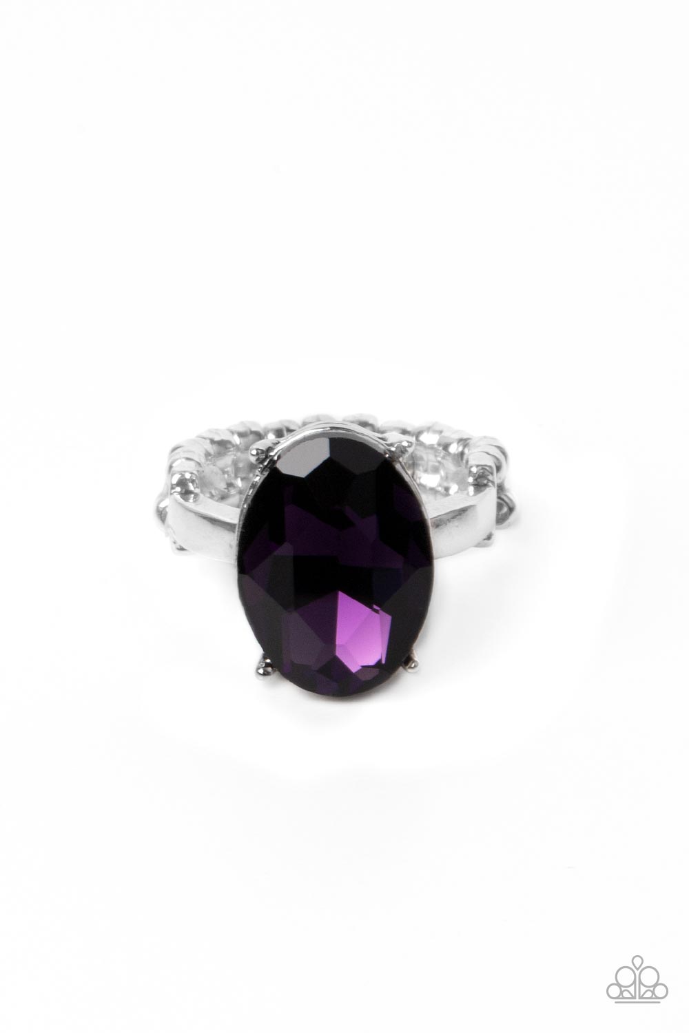 Updated Dazzle - Purple Faceted Plum Gem Ring Paparazzi R0210