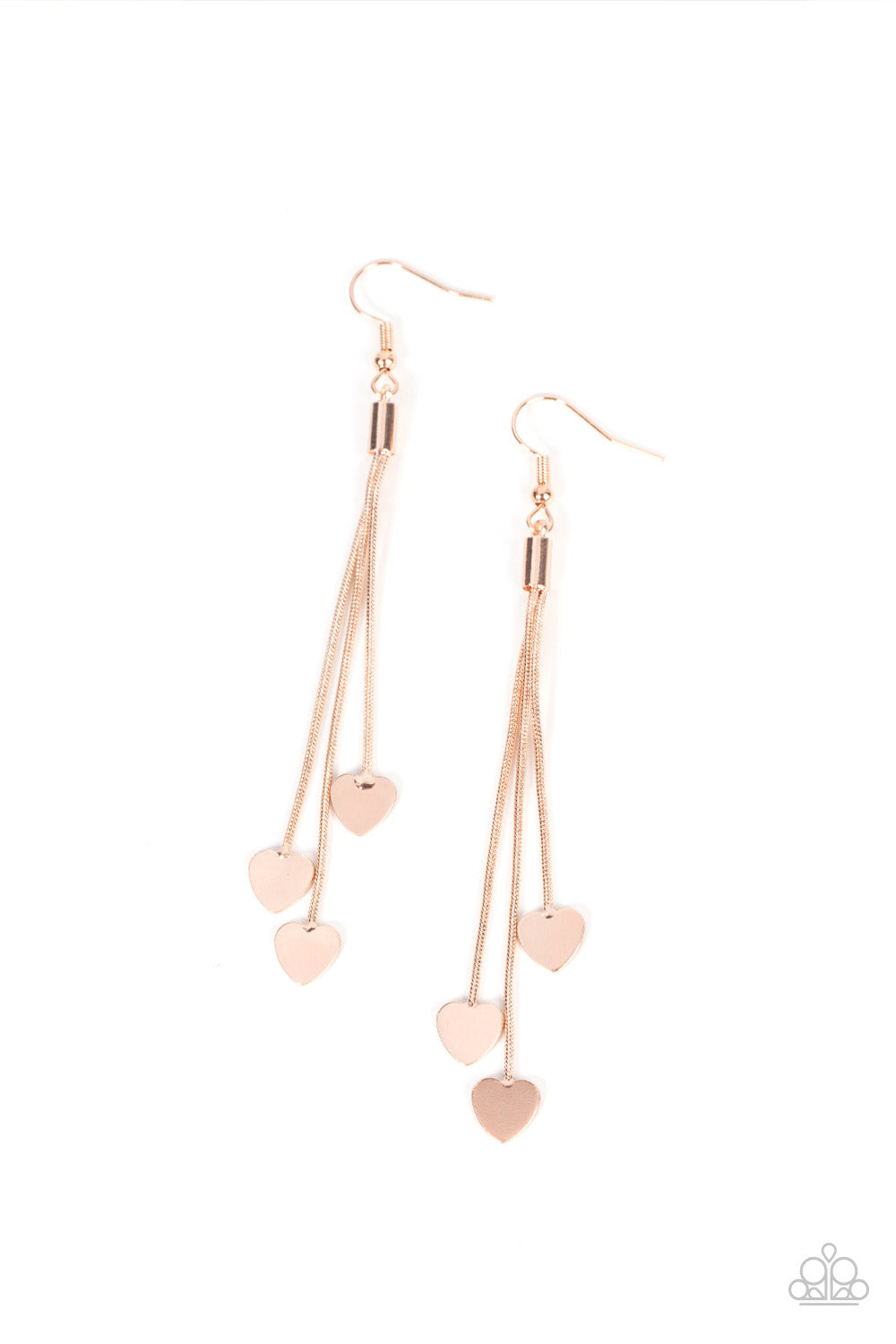 Higher Love - Rose Gold Earring Paparazzi E0433