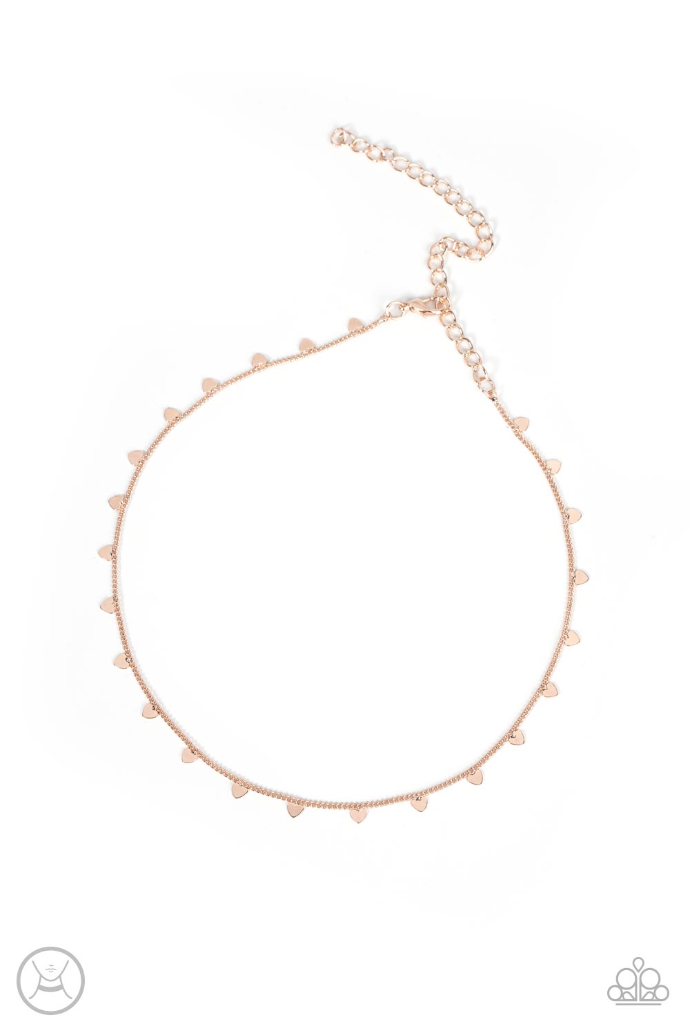 Cupids Cutest Valentine - Rose Gold Choker Necklace Paparazzi N0623