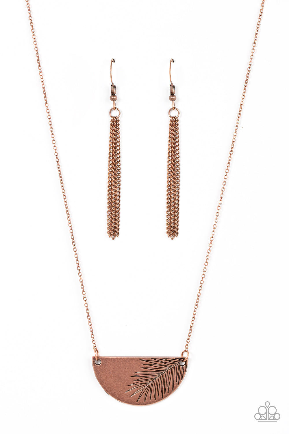 Cool, PALM, and Collected - Copper Necklace Paparazzi N0768