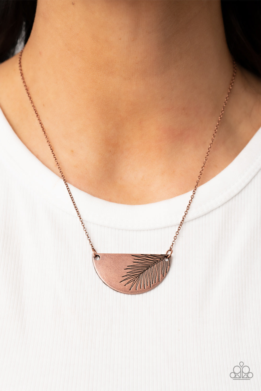 Cool, PALM, and Collected - Copper Necklace Paparazzi N0768