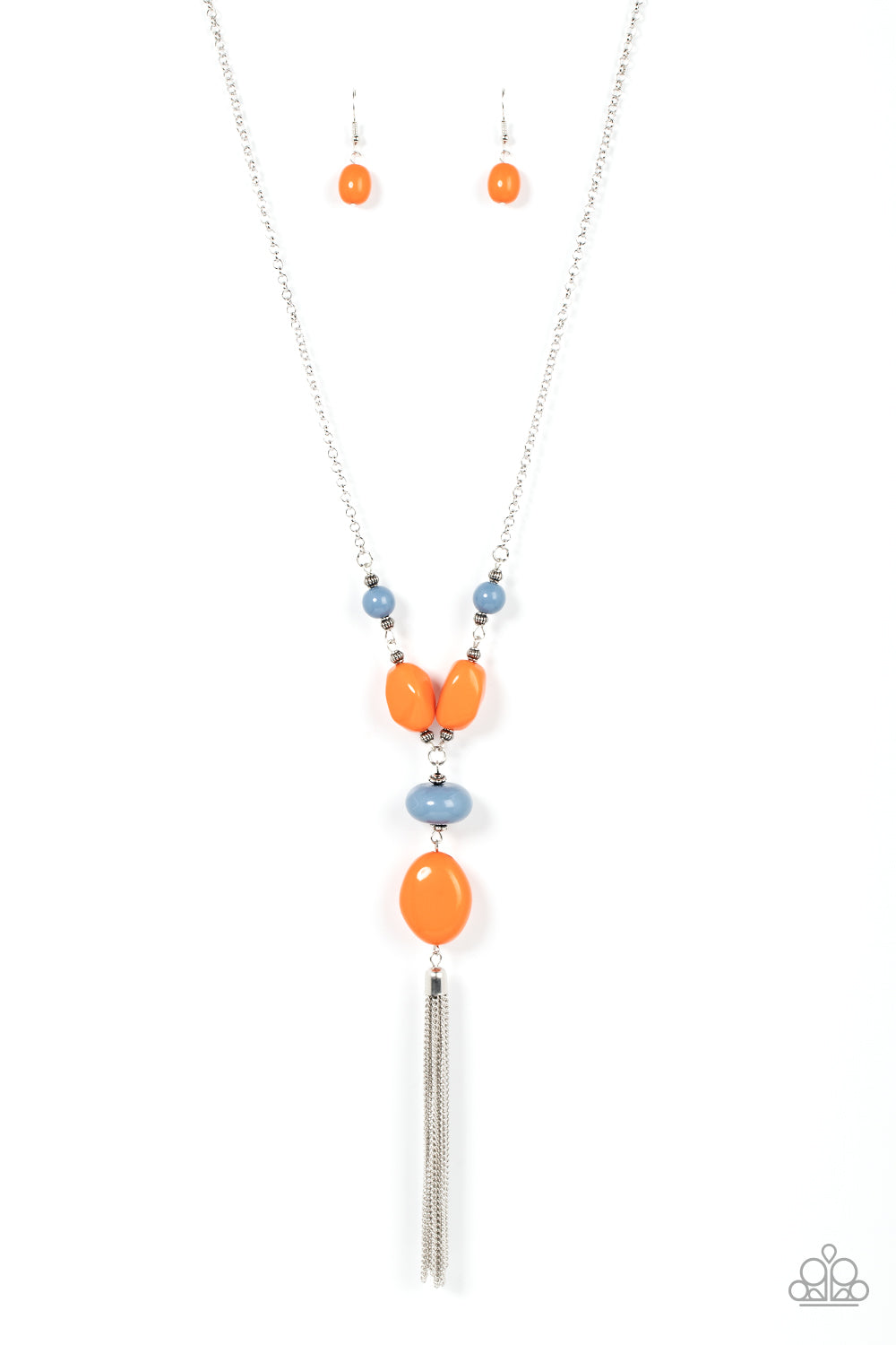 Heavenly Harmony - Multi Spring Lake & Burnt Orange Bead Necklace Paparazzi N1540