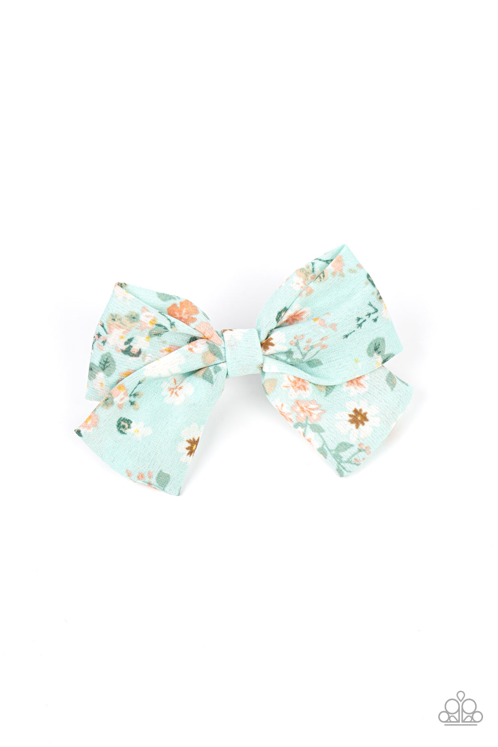 Wide Open Prairies - Blue Ribbon Bow Hair Clip Paparazzi H0072