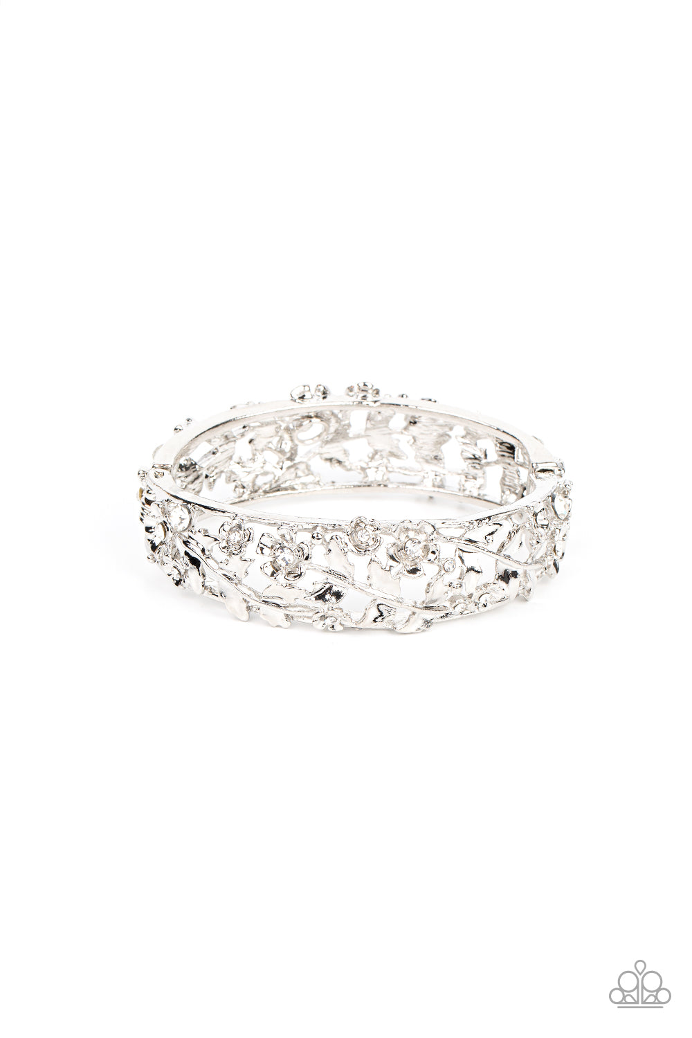 Ripe for the Picking - White Hinge Bracelet Paparazzi B0436