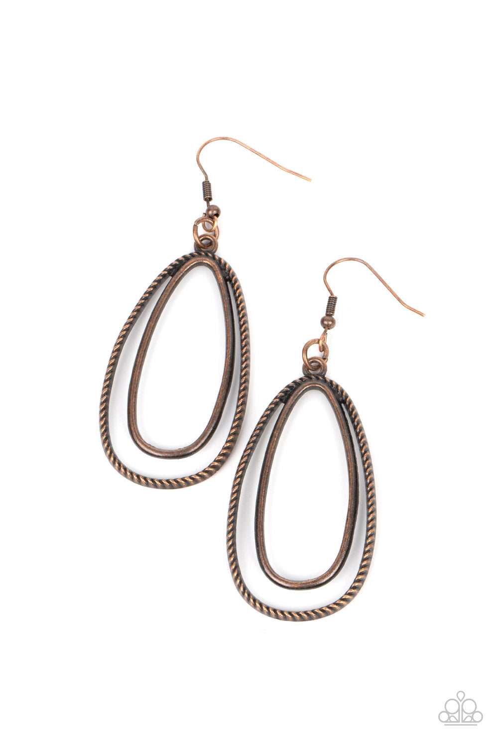 Lend Me Your Lasso - Copper Santa Fe Style Earring Paparazzi E1348