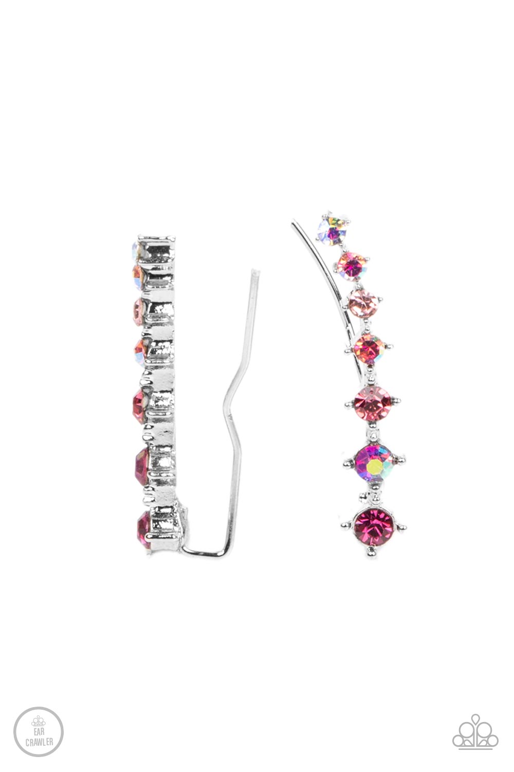 STARLIGHT Show - Pink Rhinestone Ear Crawler Paparazzi E0578