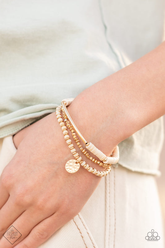 Terraform Trendsetter - Gold Bracelet March 2022 Fashion Fix Paparazzi B0400