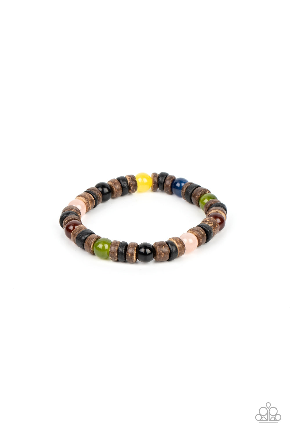 Durango Drifter - Multi Stone Bead Urban Stretch Bracelet Paparazzi B0617