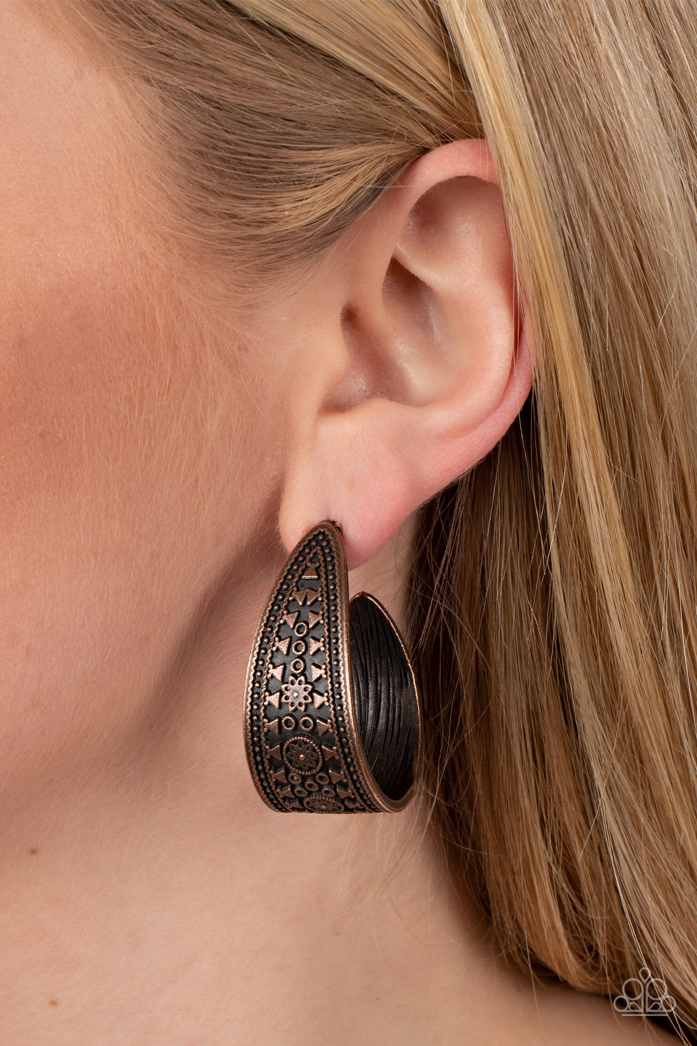 Marketplace Mixer - Copper Hoop Earring Paparazzi E0717