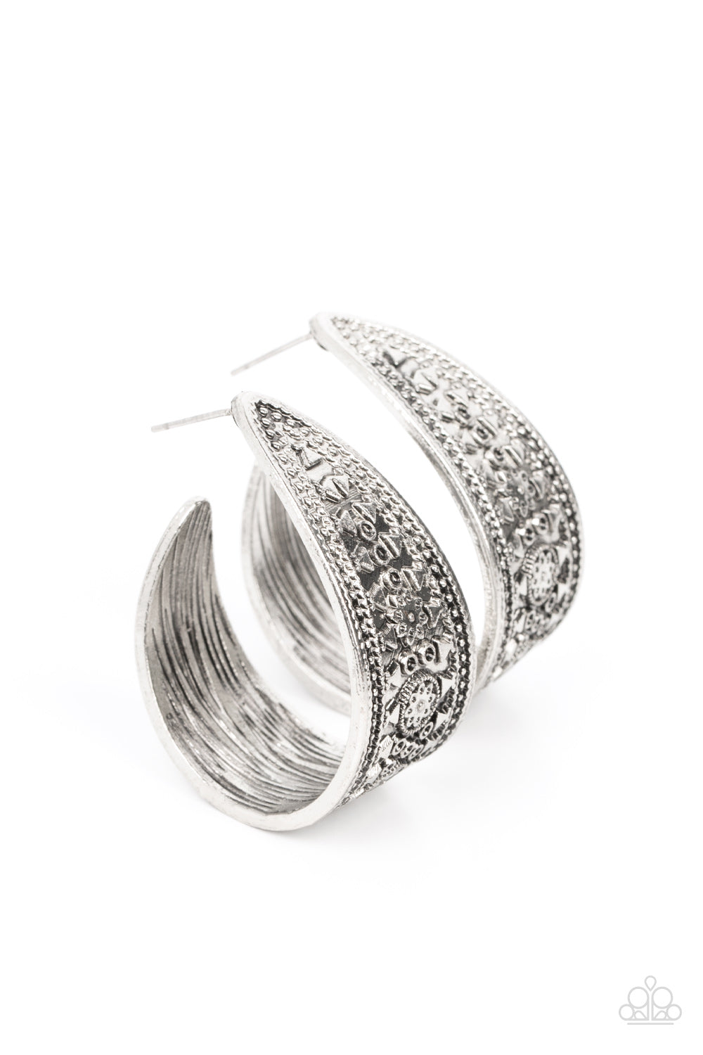 Marketplace Mixer - Silver Hoop Earring Paparazzi E0658