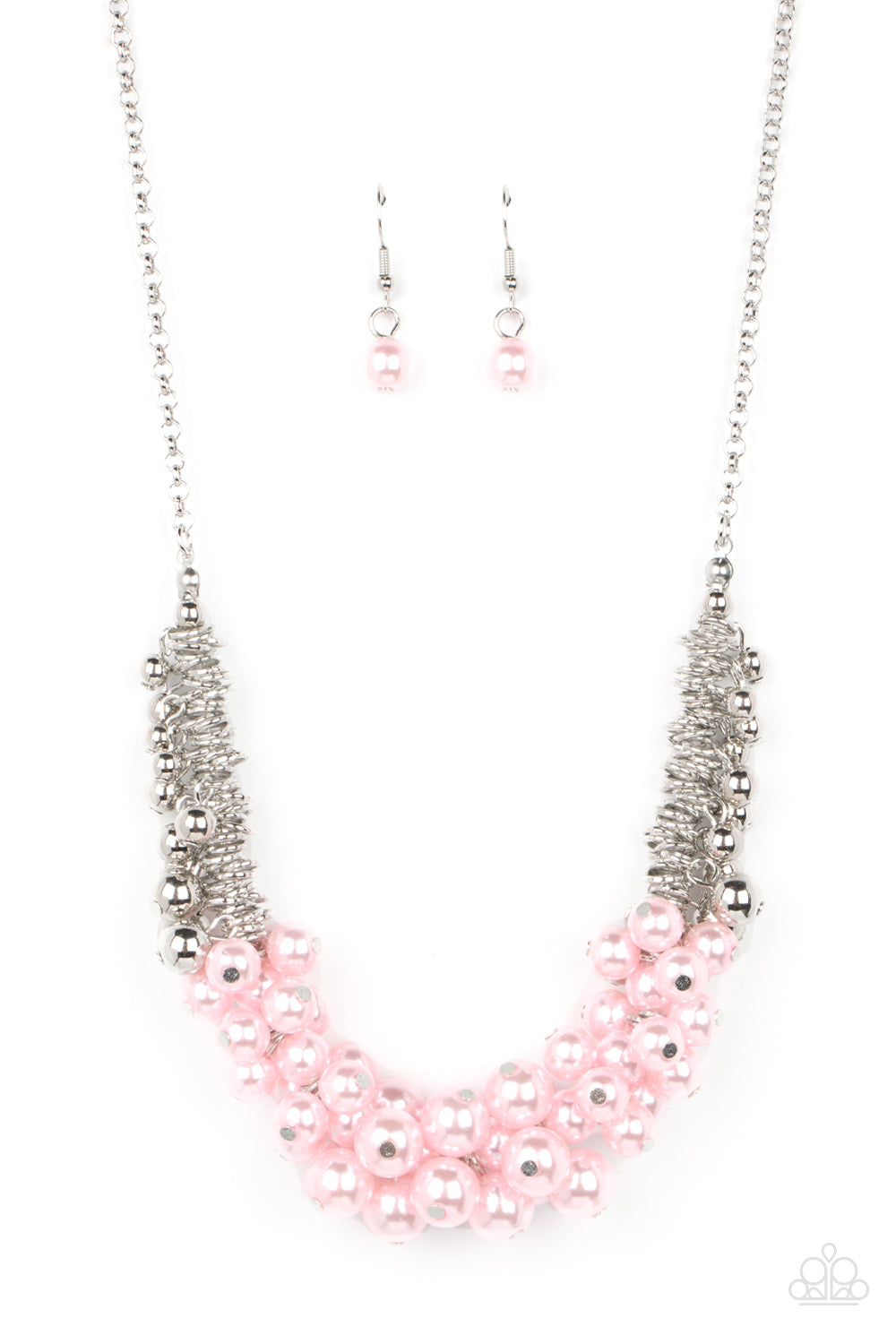 Bonus Points - Pink - Gossamer Pink Pearl Necklace Paparazzi N1652