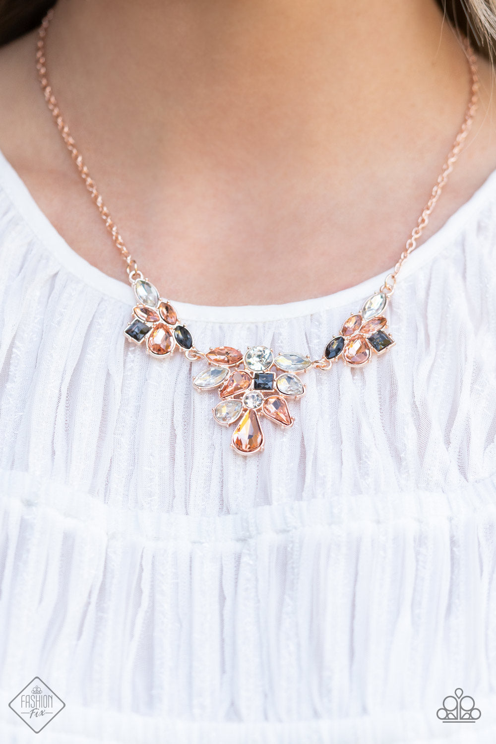 Completely Captivated - Rose Gold Necklace April 2022 Fashion Fix Paparazzi N0822