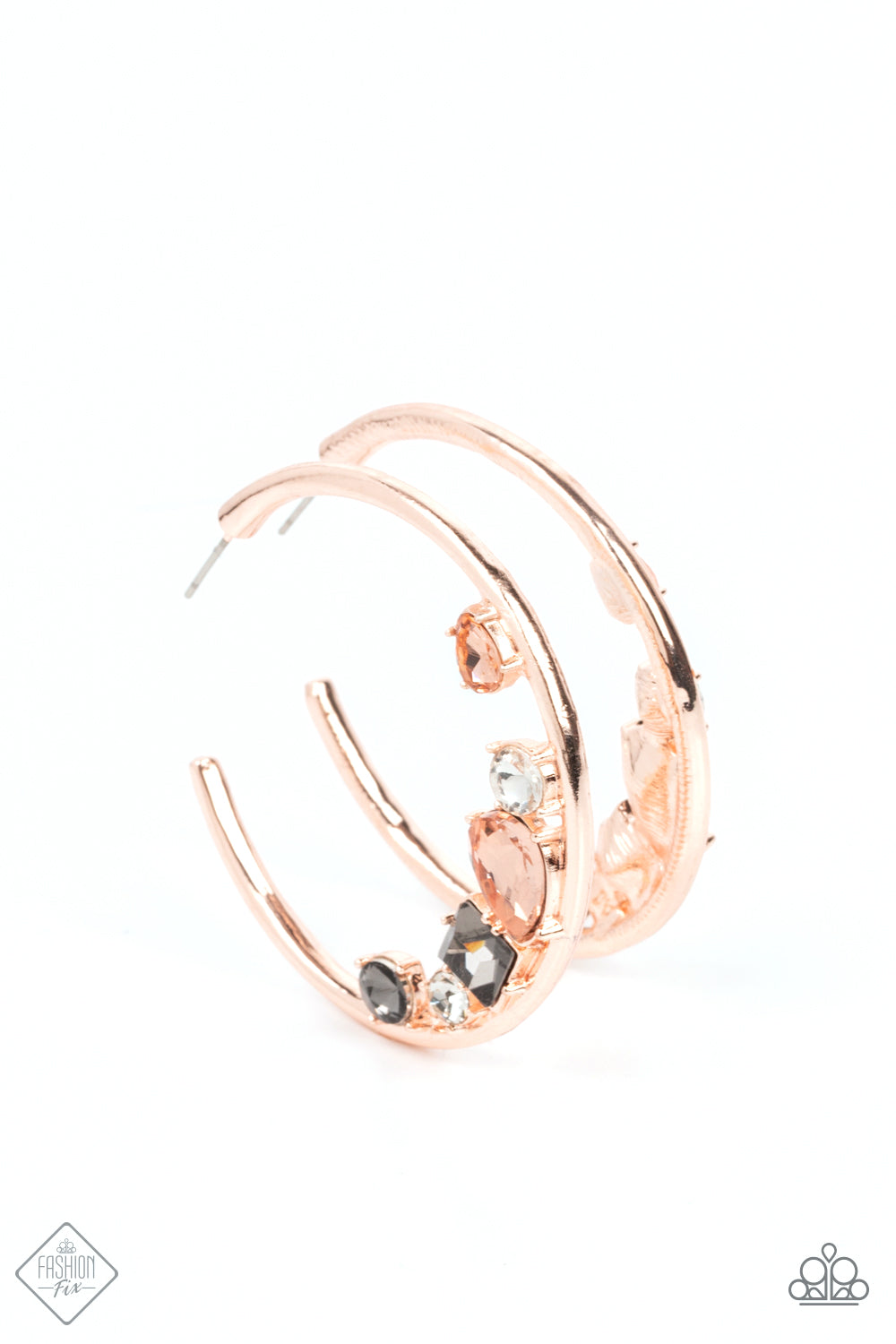 Attractive Allure - Rose Gold Hoop Earring Fashion Fix April 2022 Paparazzi E0628