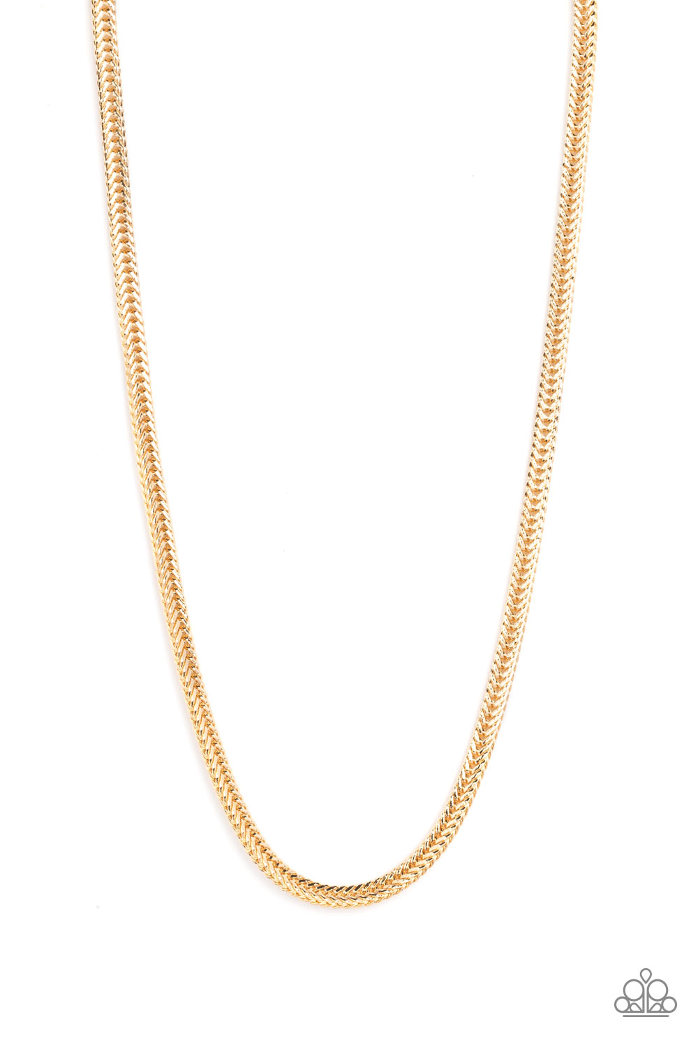 Downtown Defender - Gold Bold Urban Chain Necklace Paparazzi