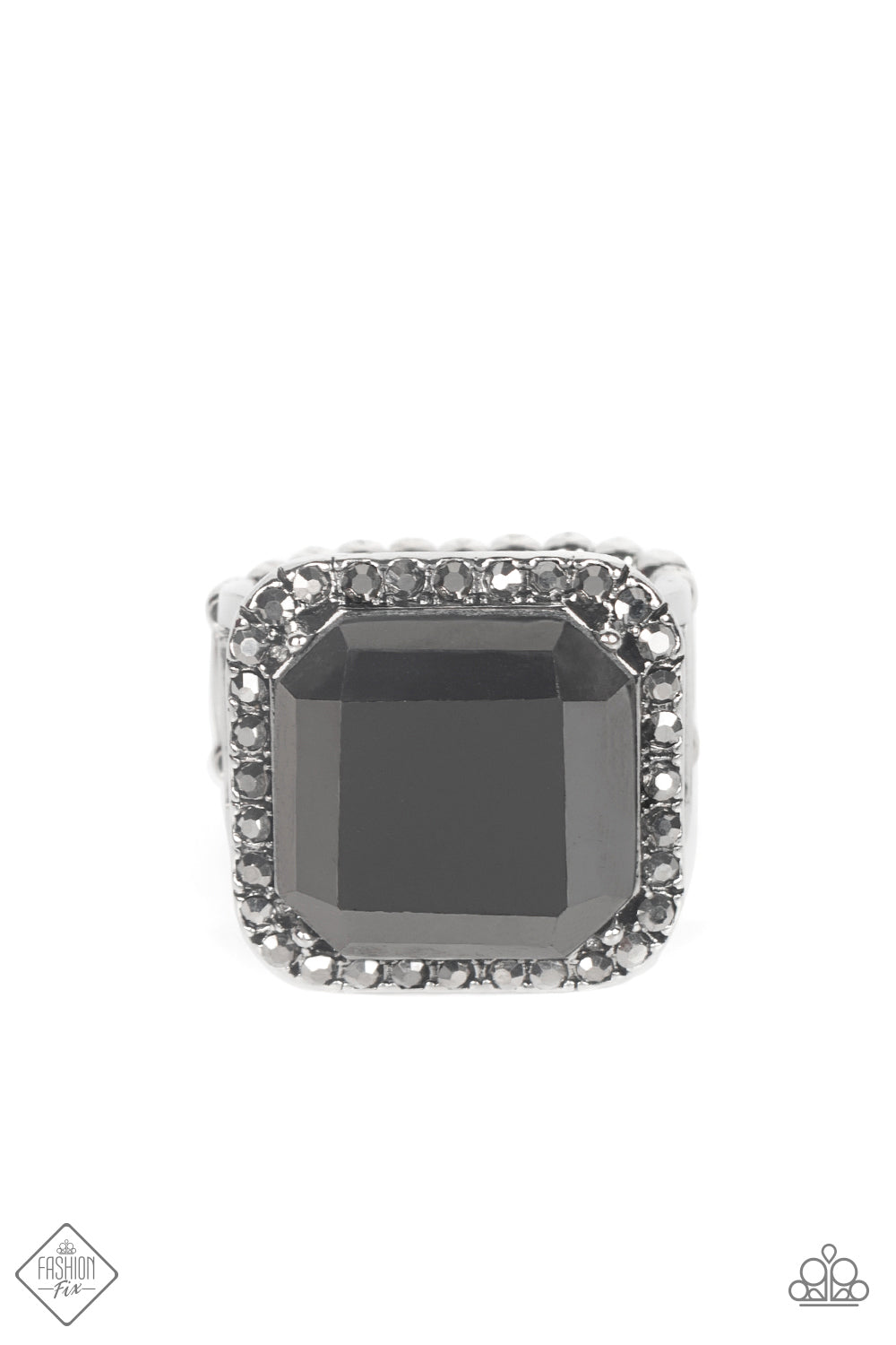 Slow Burn - Silver Hematite Ring Fashion Fix Paparazzi April 2022 R0266