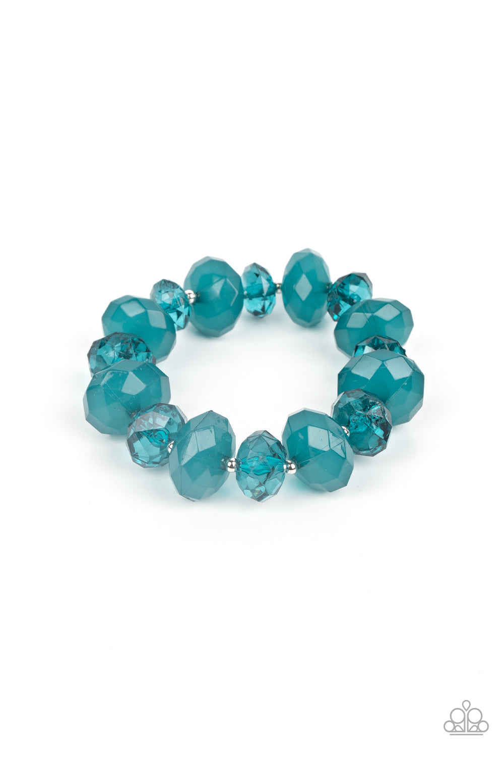 Keep GLOWING Forward - Blue Harbor Blue Stretch Bracelet Paparazzi B0224