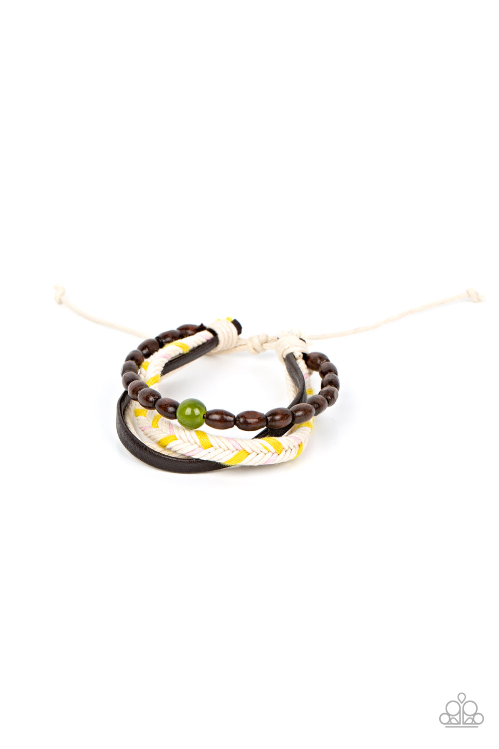 Hipster Hideaway - Green Urban Bracelet Paparazzi B1018