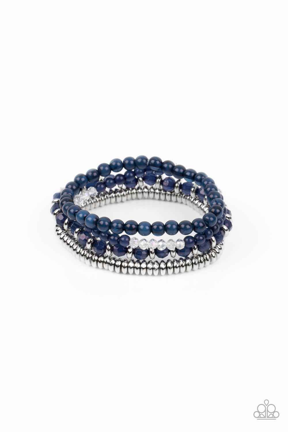 Destination Dreamscape - Navy Blue Stretch Bracelets Paparazzi B0600