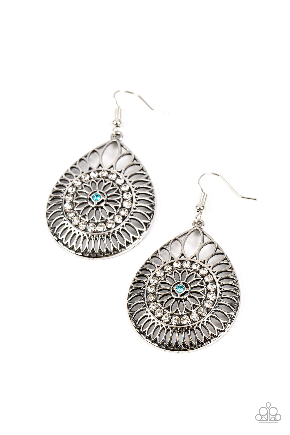 Summer Sojourn - Blue Rhinestone Earring Paparazzi E1191