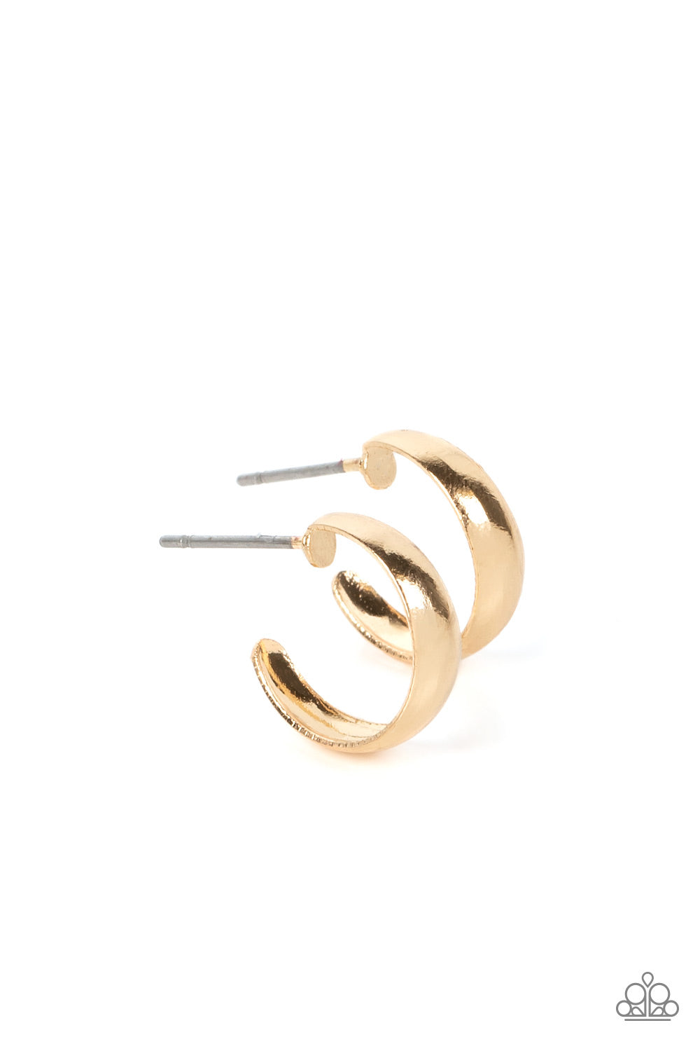 Mini Magic - Gold Dainty Hoop 1/2 Inch Earring Paparazzi E0806