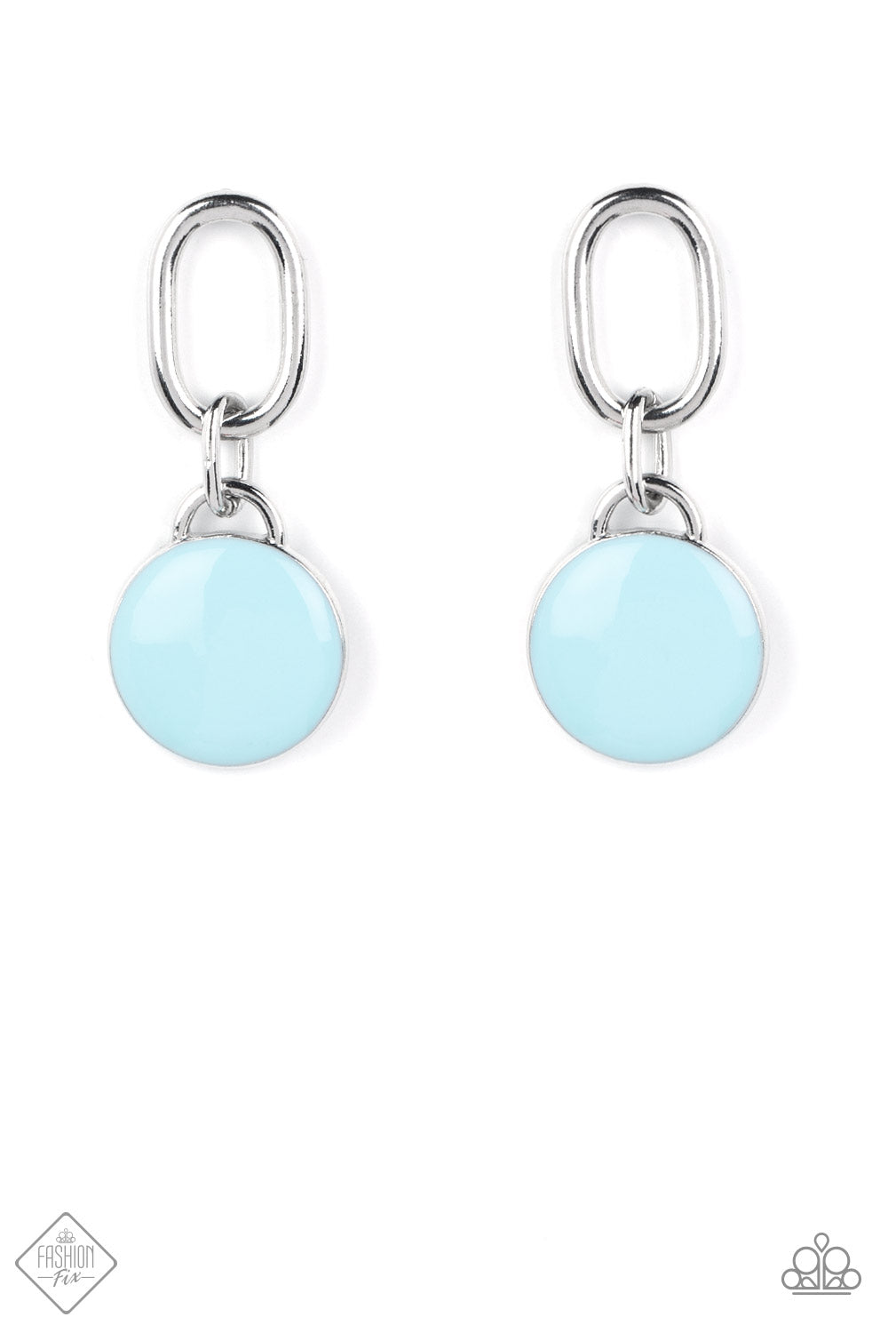 Drop a TINT - Blue Earring May Fashion Fix May 2022 Paparazzi E0737