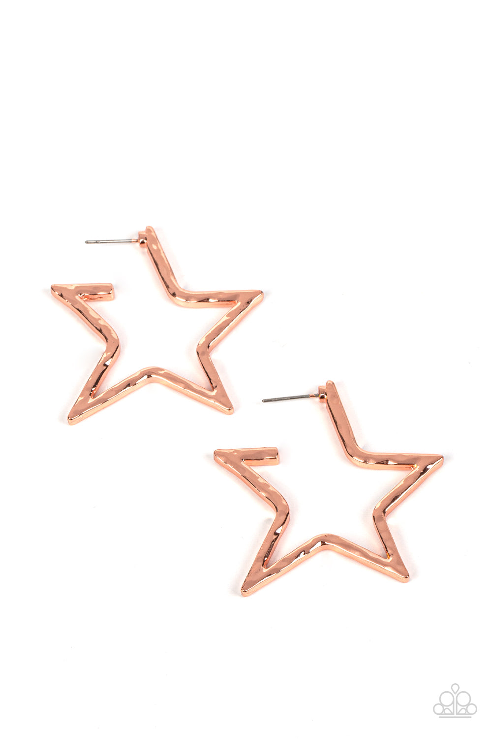 All-Star Attitude - Copper Star Earring Paparazzi E0736