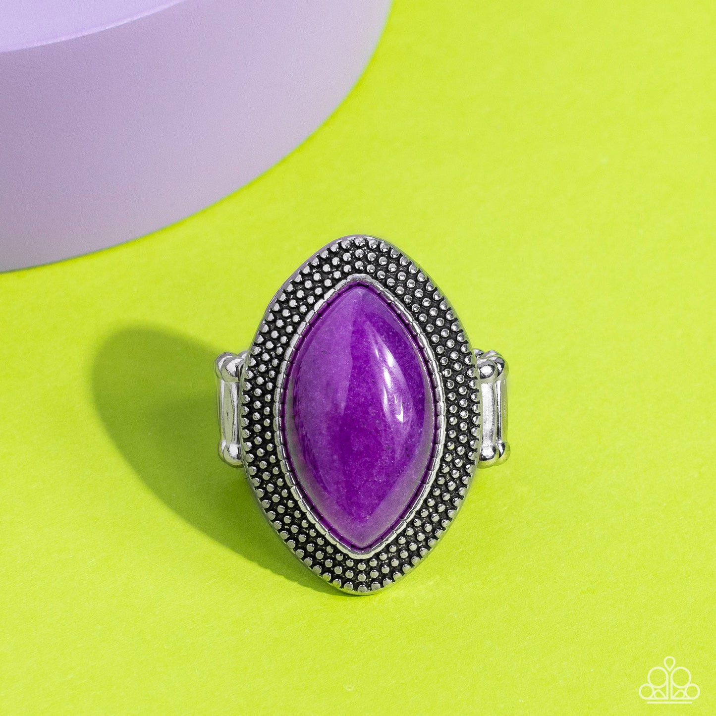 Artisanal Apothecary - Purple Marquise Amethyst Stone Ring Paparazzi R0537