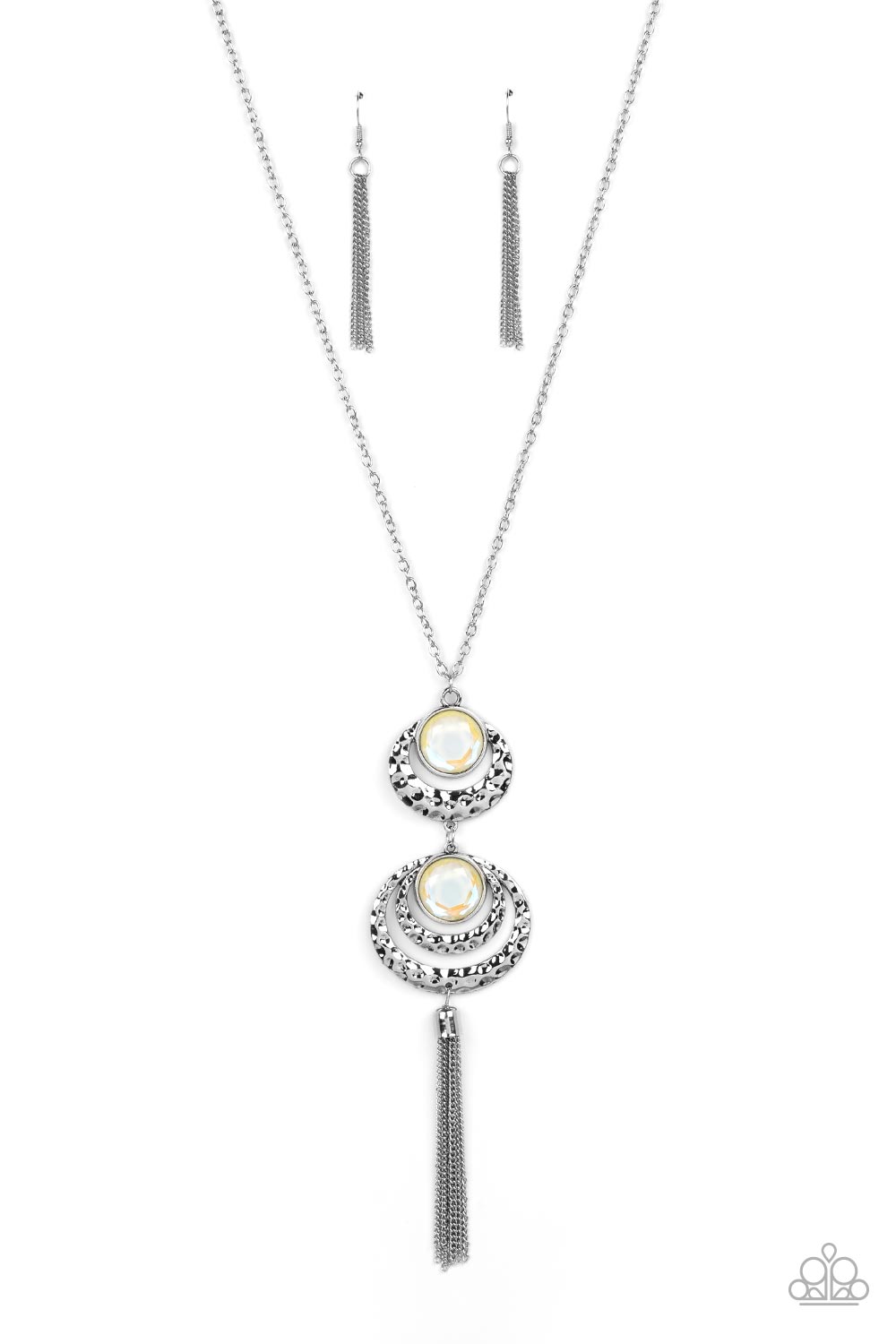 Limitless Luster - Yellow Prismatic Gem Necklace Paparazzi N1069