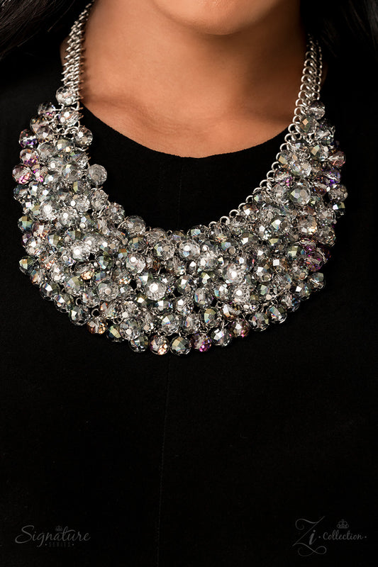 The Tanger Crystal Iridescent Or Oil Spill Finish Bead ZI Collection Necklace Paparazzi 2022