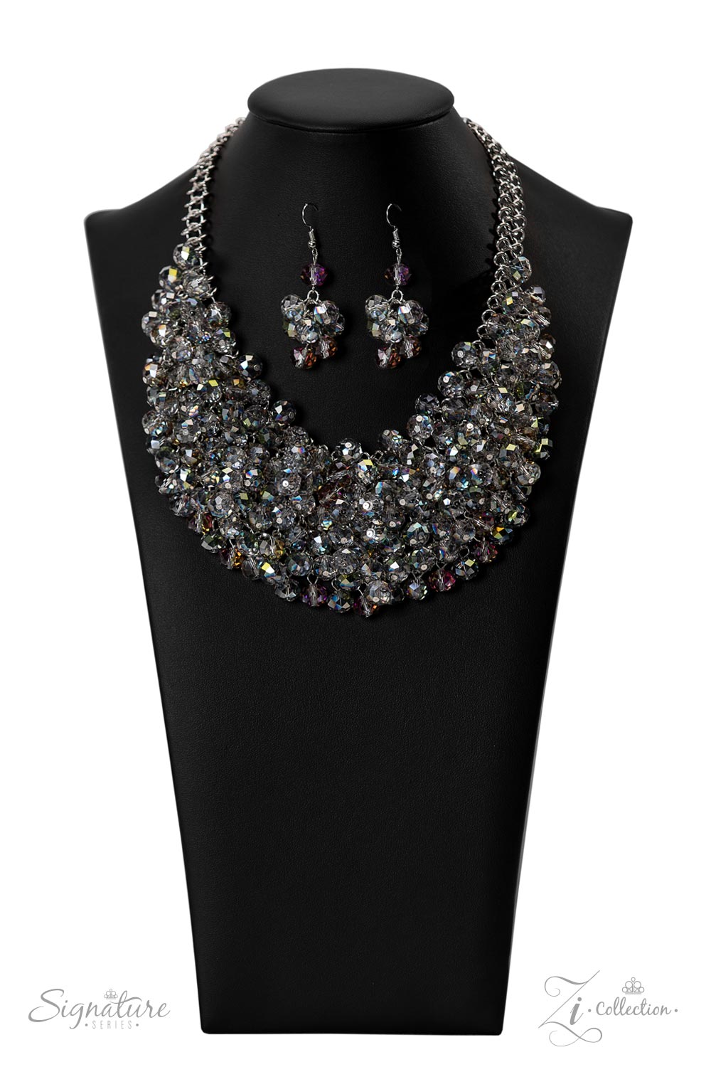 The Tanger Crystal Iridescent Or Oil Spill Finish Bead ZI Collection Necklace Paparazzi 2022