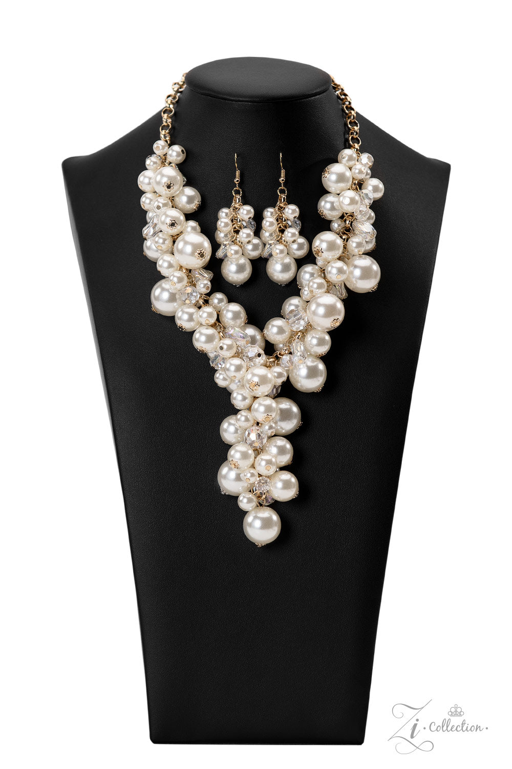 Flawless - Iridescent Clear And Glass Beads, White Pearl Zi Collection Necklace Paparazzi 2022