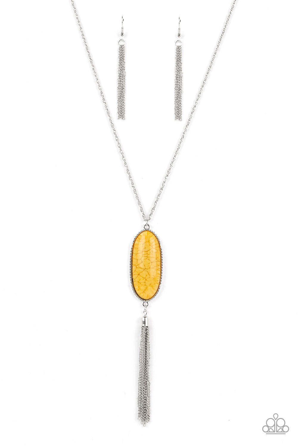 Southern Stroll - Yellow Daffodill Pendant Necklace Paparazzi N0487