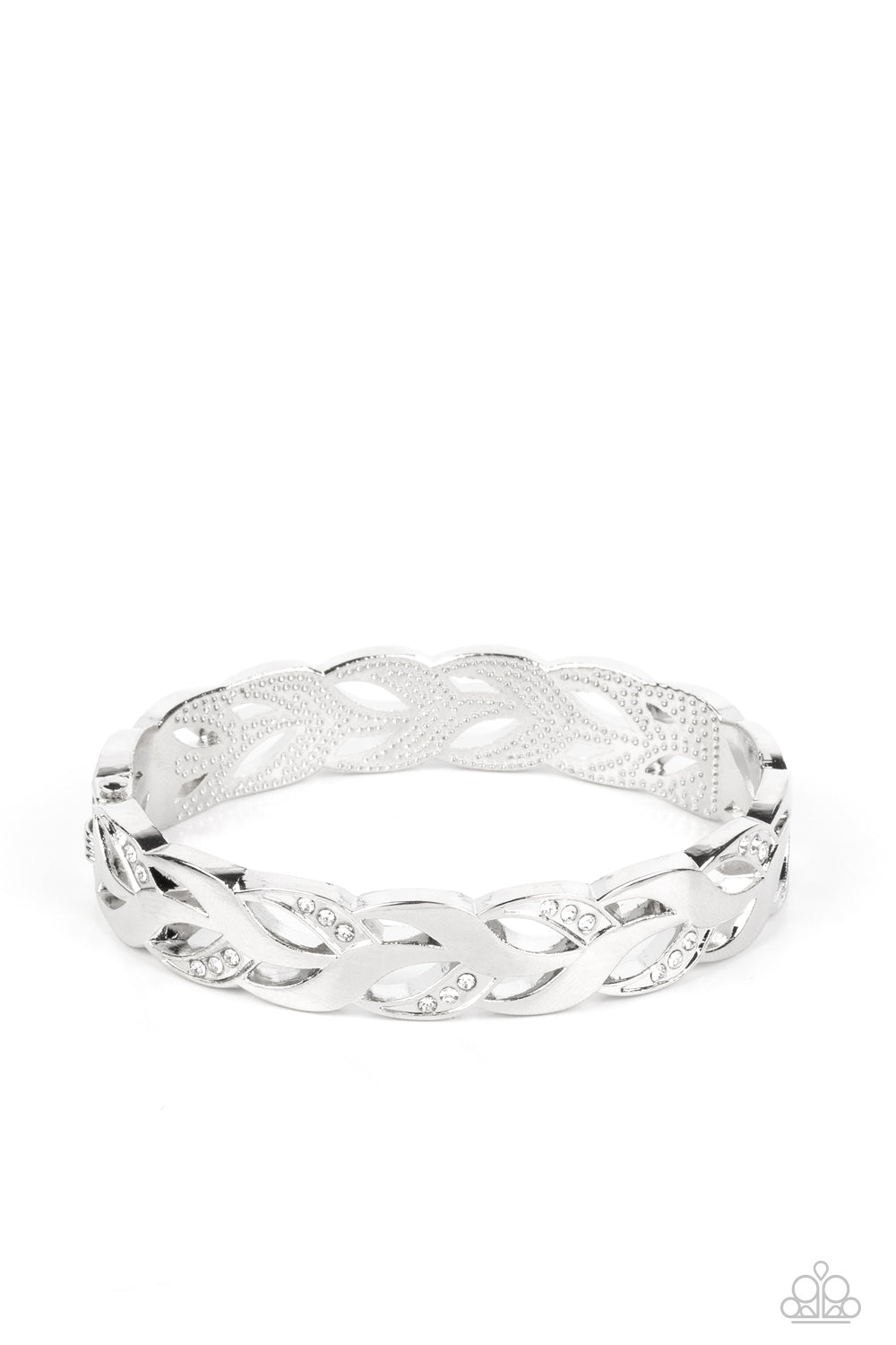 Editor-in-LEAF - White Hinge Bracelet Paparazzi B0988