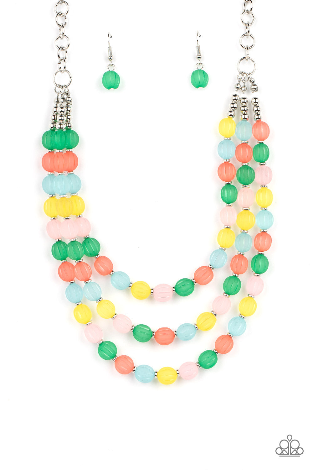 Summer Surprise - Multi Colored Layered Necklace Paparazzi N1559