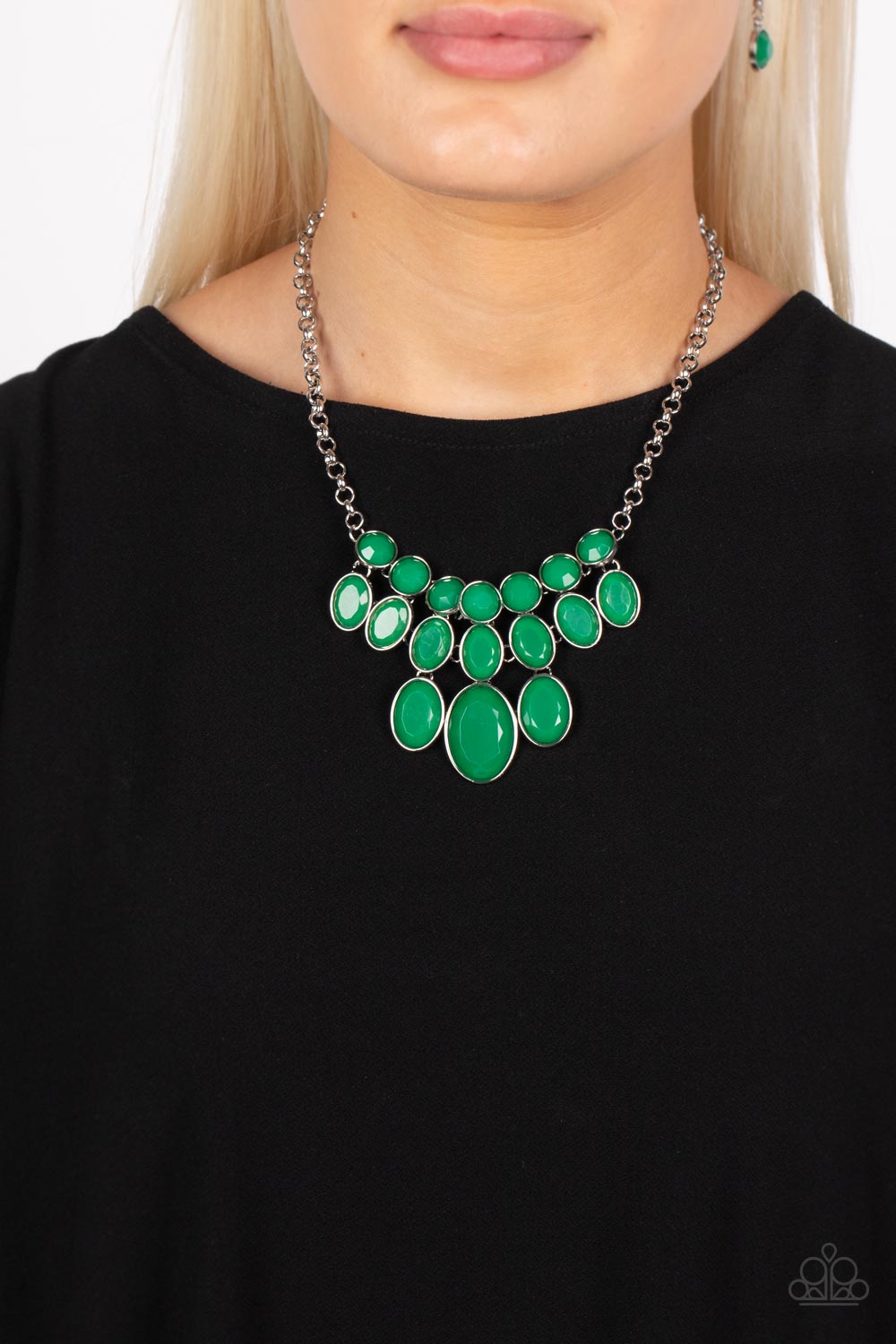 Delectable Daydream - Green Leprechaun Bead Necklace Paparazzi N1936