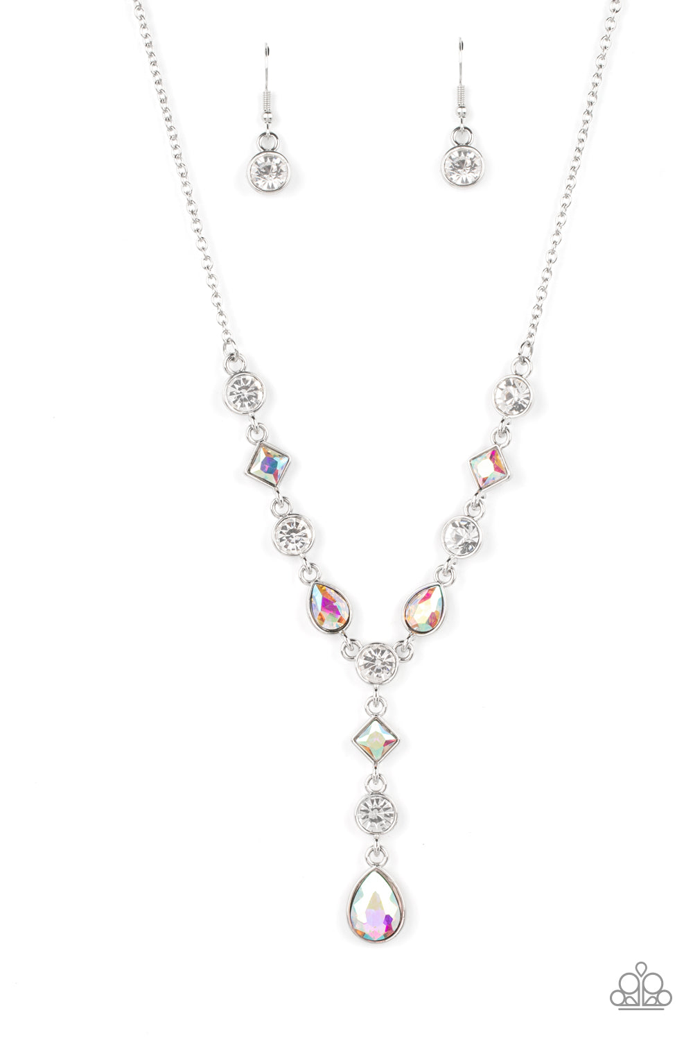 Forget the Crown - Multi Iridescent Necklace Life Of The Party Paparazzi N1066