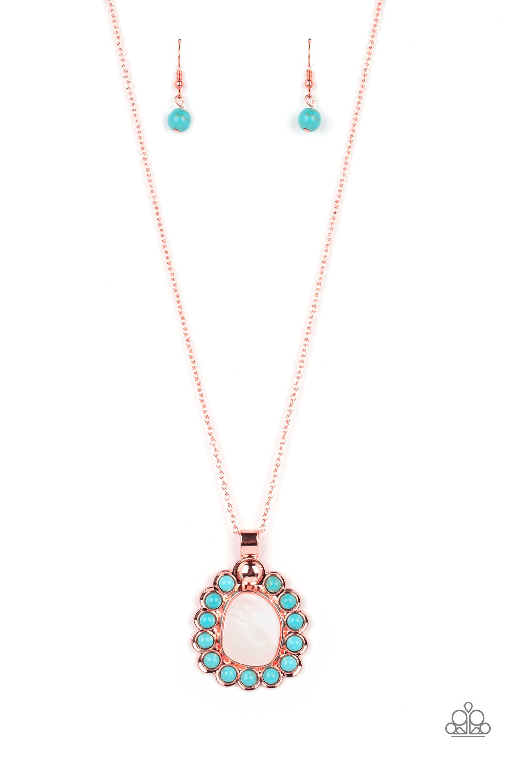 Sahara Sea - Copper Necklace Paparazzi N1044 Convention Exclusive