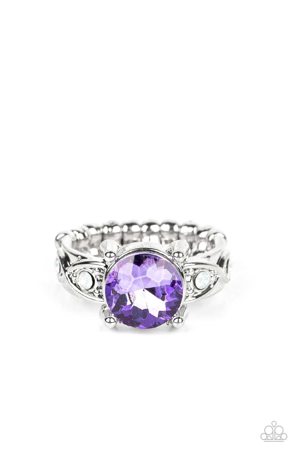 Intergalactic I Do - Purple Rhinestone Ring Paparazzi R0354