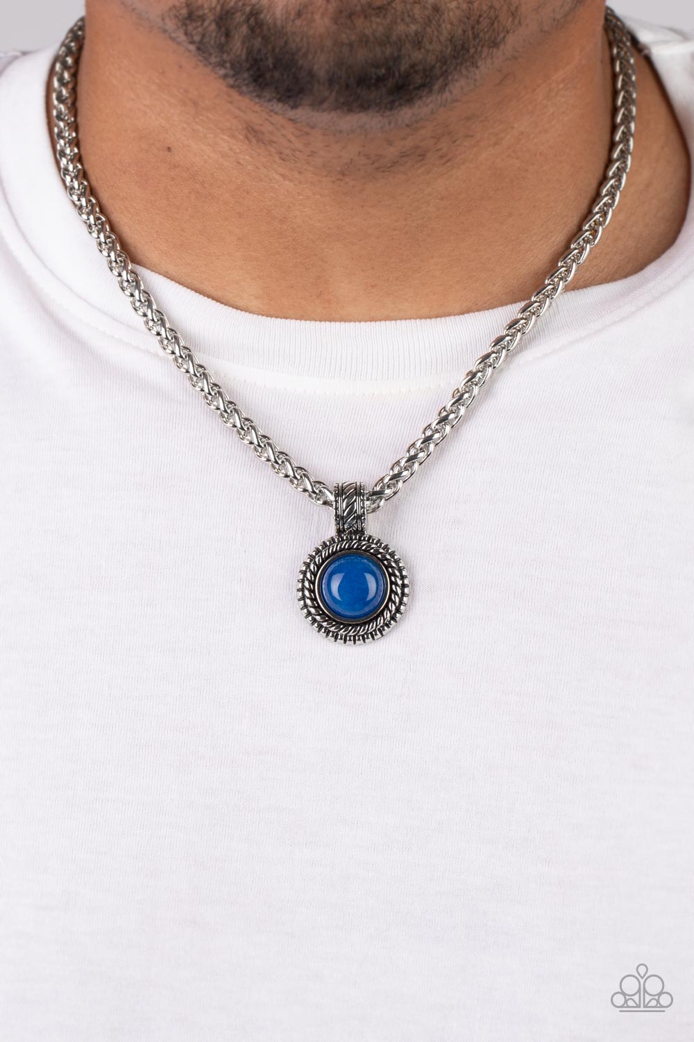 Pendant Dreams - Blue Lapis Stone Urban Necklace Paparazzi N1176