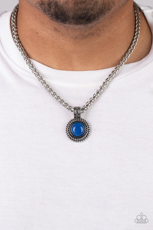 Pendant Dreams - Blue Lapis Stone Urban Necklace Paparazzi N1176